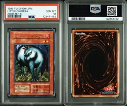 YuGiOh Little Chimera PSA10 Rare Early Japanese Text Edition Collector Card - Image 4