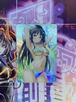Holo Sexy Goddess Waifu Card Doujin Anime Field Center Azur Lane - Image 1