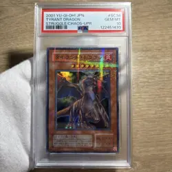 YuGiOh Tyrant Dragon PSA10 Parallel SC-34 2nd Series Rare Collector Card - Image 1