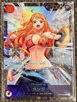 One Piece Card Game Sanji OP10-005 Flagship Battle Japanese Nami Promo Card - Image 1