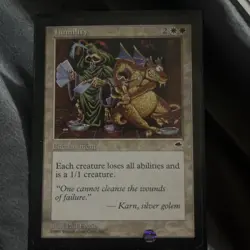 Vintage 1997 MTG Tempest Humility Card #2 - Image 1