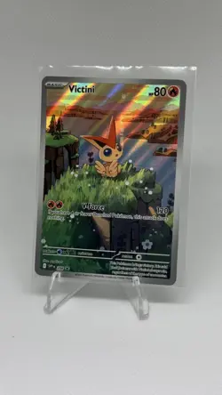 Victini 208 Sv: Scarlet & Violet Promo Cards Holo Pokemon TCG Card Black White - Image 1
