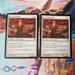 MTG 2 x Kor Firewalker - Worldwake - Image 1
