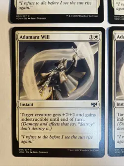 4x Mtg Crimson Vow Adamant Will NM/M Magic The Gathering - Image 2