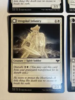 4x Mtg Crimson Vow Drogskol Infantry NM/M Magic The Gathering - Image 2