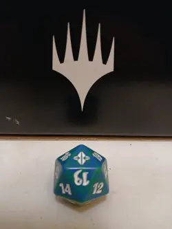 Rise of Edrazi Spindown Life Counter D20 Blue Dice MTG Magic the Gathering - Image 1