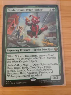 MTG Spider-Ham, Peter Porker 114 Spider-Man M/NM Free UK P&P - Image 1