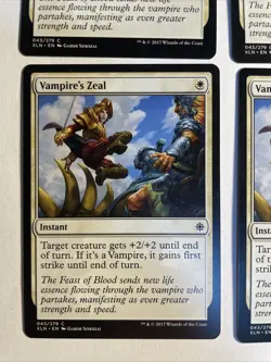 4x Mtg Ixalan Vampire’s Zeal NM Magic The Gathering - Image 2