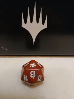 Morningtide Spindown Life Counter D20 Red Dice MTG Magic the Gathering - Image 1