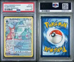 2022 POKEMON SWORD & SHIELD ASTRAL RADIANCE #TG11 FULL ART/BRONZONG PSA 10 - Image 3