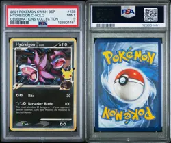 2021 POKEMON SWSH BLACK STAR PROMO CELEBRATIONS COLL HYDREIGON C-HOLO PSA 9 - Image 3