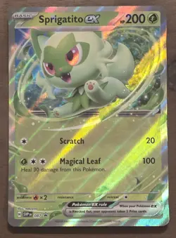 Pokemon TCG - Sprigatito ex 087 Black Star Promo Holo, EN, NM+ - Image 1