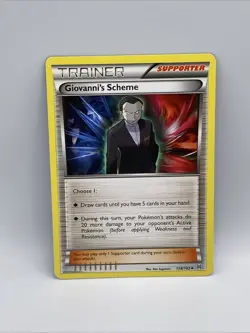 Pokemon Card Giovanni's Scheme Breakthrough Uncommon 138/162 - Image 1