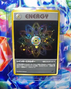Rainbow Energy [Holo+Swirl] - Rocket Gang [Japanese] - Pokemon Card - Image 1