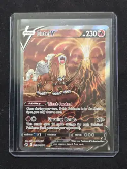 Entei V GG36/GG70 Crown Zenith: Galarian Gallery Holo Pokemon Card TCG - Image 1