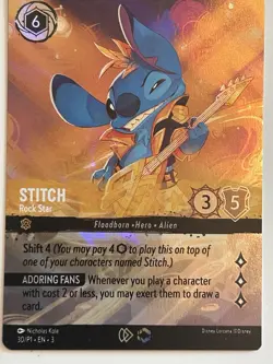 Stitch - Rock Star (Store Championship) 30 Disney Lorcana Promo Cards Holo - Image 4