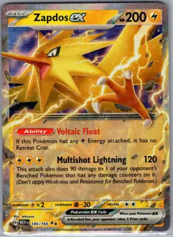 Zapdos ex 145/165 SV: Scarlet & Violet 151 - Pokemon Card - NM - Image 1