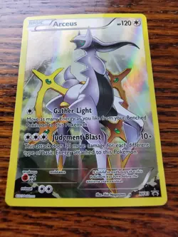 Arceus XY83 Full Art Holo Ultra Rare Pokemon Card Black Star Promo 2015 PL - Image 1