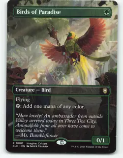 Birds of Paradise (Borderless) Commander: Bloomburrow Regular - Image 1