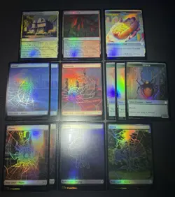 Marvel Spider-Man Magic The Gathering Lot (land And Tokens) Read Desc. - Image 2