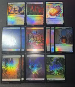 Marvel Spider-Man Magic The Gathering Lot (land And Tokens) Read Desc. - Image 3