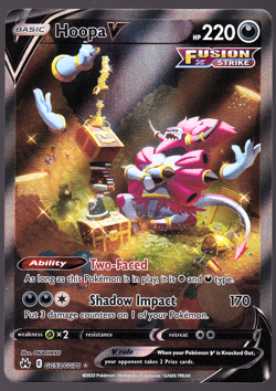 Hoopa V GG53/GG70 Crown Zenith Galarian Gallery 2023 Pokemon TCG Card NM - Image 1