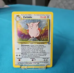 Pokemon TCG English Clefable 1/64 Jungle Holo Rare Vintage WOTC LP/NM - Image 1