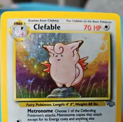 Pokemon TCG English Clefable 1/64 Jungle Holo Rare Vintage WOTC LP/NM - Image 4