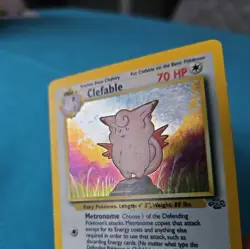Pokemon TCG English Clefable 1/64 Jungle Holo Rare Vintage WOTC LP/NM - Image 5