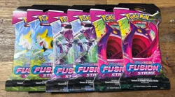 Pokemon TCG - Sword & Shield Fusion Strike Sleeved Booster Packs x6 - Image 1