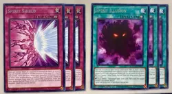 Yugioh! 3x Spirit Shield Spirit Illusion MZTM Rare 1st Ed NM - Image 1