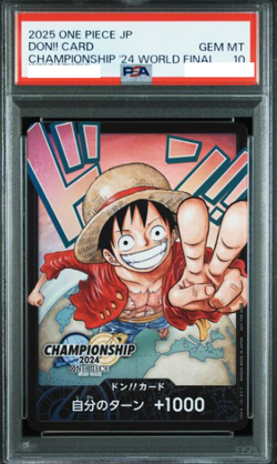PSA10 One Piece DON!! Card Monkey D Luffy Championship 2024 World - Image 1