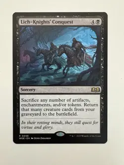 Lich-Knights’ Conquest MTG Magic the Gathering Card NM Near Mint WOE - Image 1