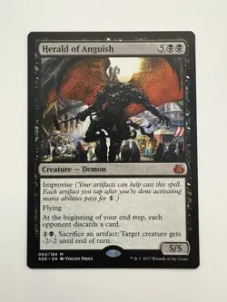 Herald of Anguish MTG Magic the Gathering Card NM Near Mint AER - Image 1