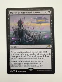 March of Wretched Sorrow MTG Magic the Gathering Card NM Near Mint NEO - Image 1