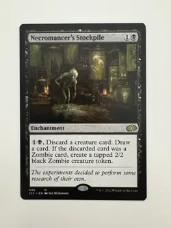 Necromancer’s Stockpile MTG Magic the Gathering Card NM Near Mint J22 - Image 1