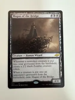 Magus of the Bridge Foil Showcase Sketch MTG Magic Gathering Card NM Mint MH2 - Image 1