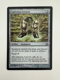 Lightning Greaves MTG Magic the Gathering Card NM Near Mint Commander - Image 1