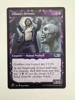 Liliana’s Devotee Showcase MTG Magic the Gathering Card NM Near Mint M21 - Image 1