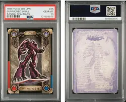 YuGiOh Summoned Skull PSA10 Sealdass Limited Edition Japanese Card - Image 1