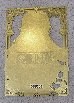 Nami - One Piece 038/200 | Gold Metall Waifu Goddess Story Anime Manga Card - Image 2