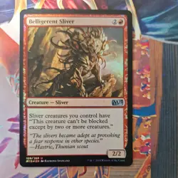MTG - Belligerent Sliver - FOIL - Magic 2015 - Image 1