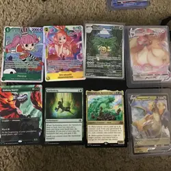 Pokemon,One Piece And Magic Card Lot Plus Star Wars Refractors - Image 1