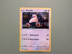 1 Swirl 🌀 Cosmo Holo Snorlax 140/202 Sword & Shield Cosmos Promo Pokemon MP - Image 3