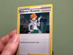 MEW TAIL COSMO HOLO SWIRL Pokemon Professor’s Research 060/072 Shining Fates LP - Image 2