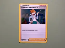 MEW TAIL COSMO HOLO SWIRL Pokemon Professor’s Research 060/072 Shining Fates LP - Image 3