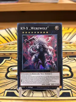 Yugioh K9-X „Werewolf“ JUSH-DE037 Super Rare - Image 1