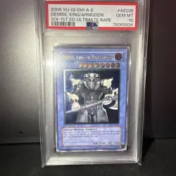 YuGiOh Demise King of Armageddon PSA10 Asia 1st Ultimate Rare SOI-AE035 - Image 2