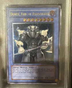 YuGiOh Demise King of Armageddon PSA10 Asia 1st Ultimate Rare SOI-AE035 - Image 4