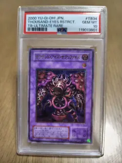 YuGiOh Thousand Eyes Restrict PSA10 Ultimate Rare 2000 Japanese Card - Image 1
